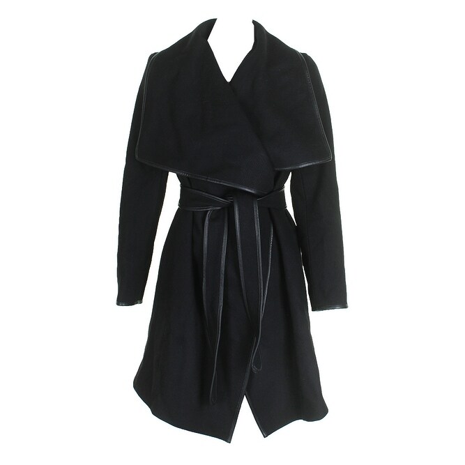 black wrap coat petite