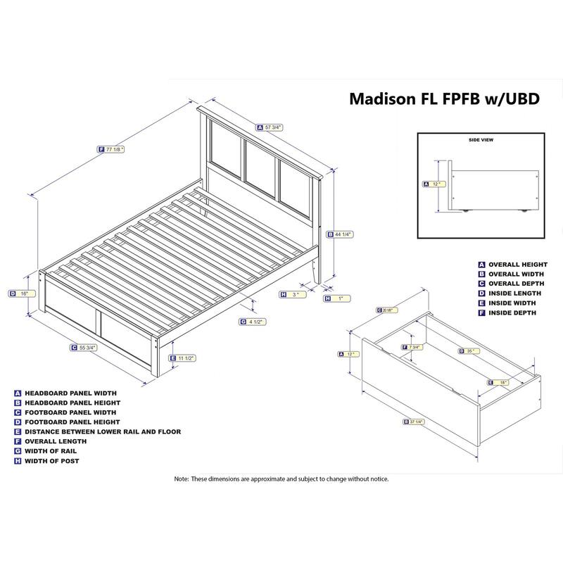 Platform Bed with Drawers - Modern Storage Bed Frame & Turbo Charger