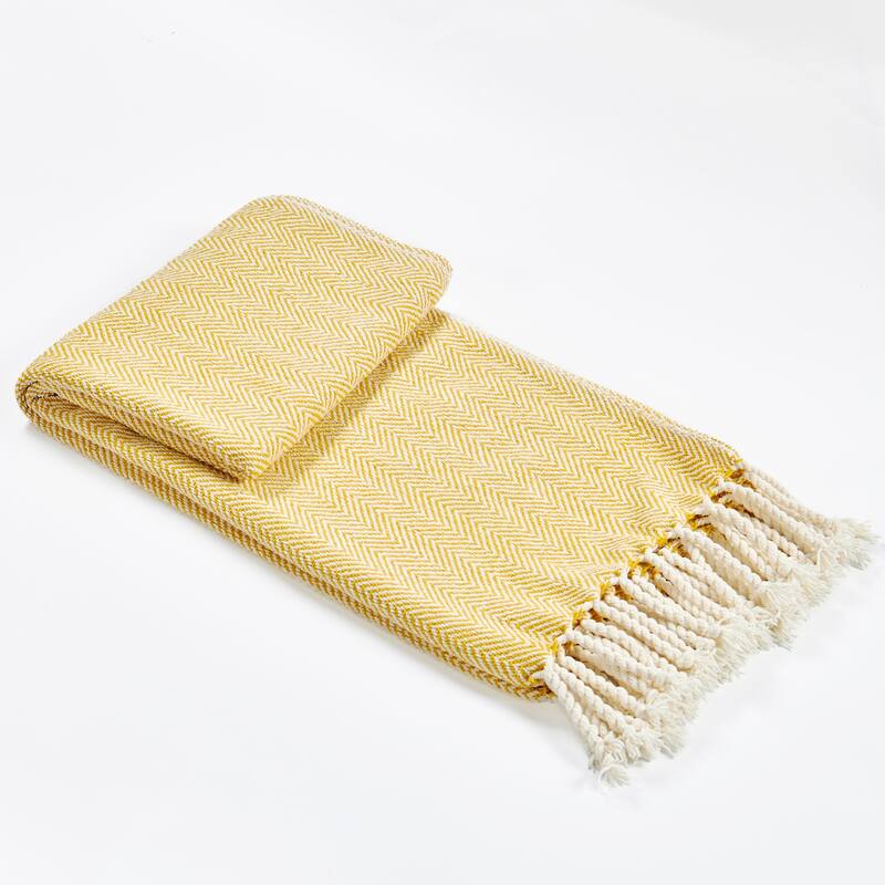 Extra Cozy Chevron Knit Throw Super Soft Knitted Blanket for Couch