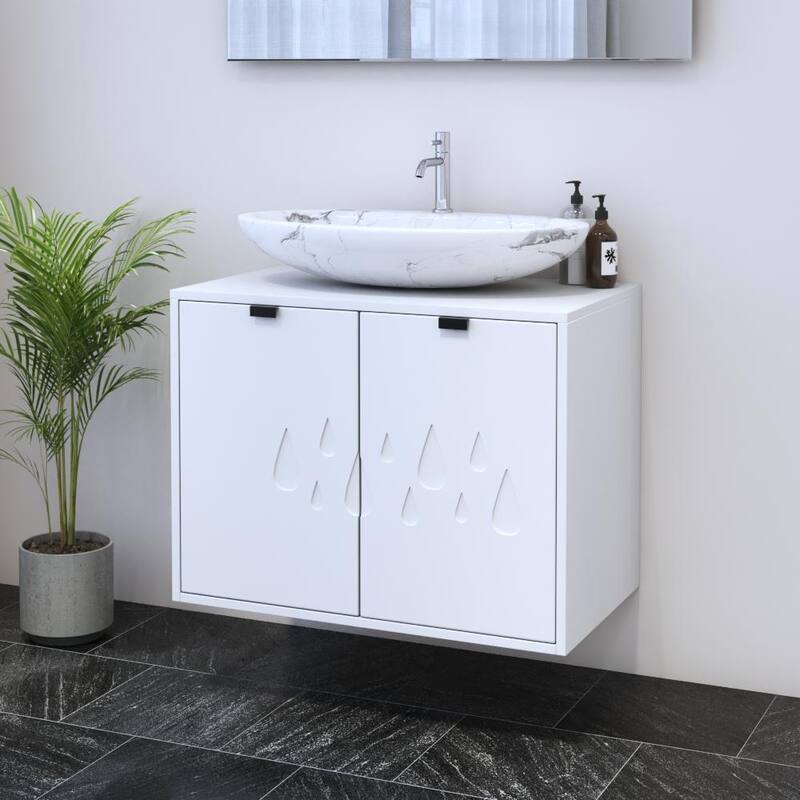Teardrop 2D 80 Floating Bathroom Vanity (32" Width)