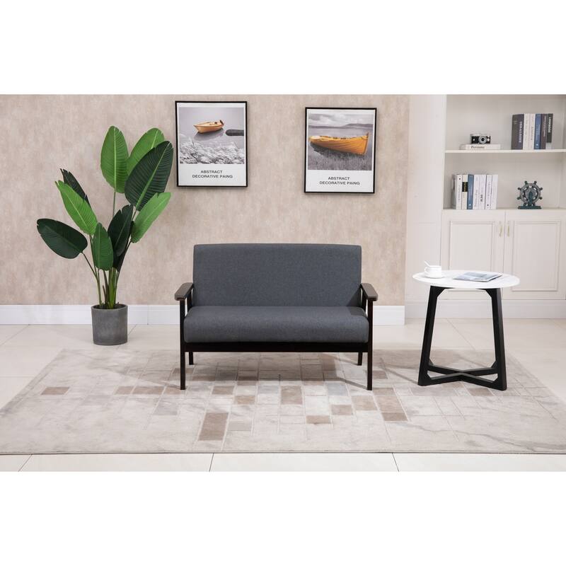 45" Dark Gray Loveseat