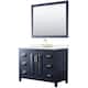 Option Dark Blue, Gold Trim, White Quartz Top