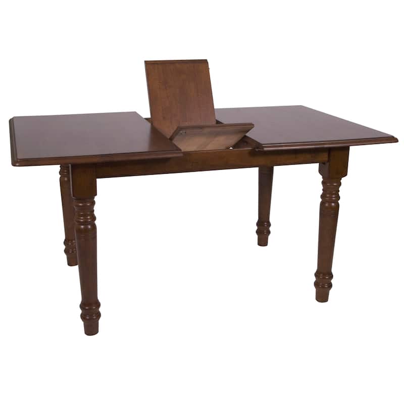 Distressed Rectangular Wooden Dining Table - 60" - Brown