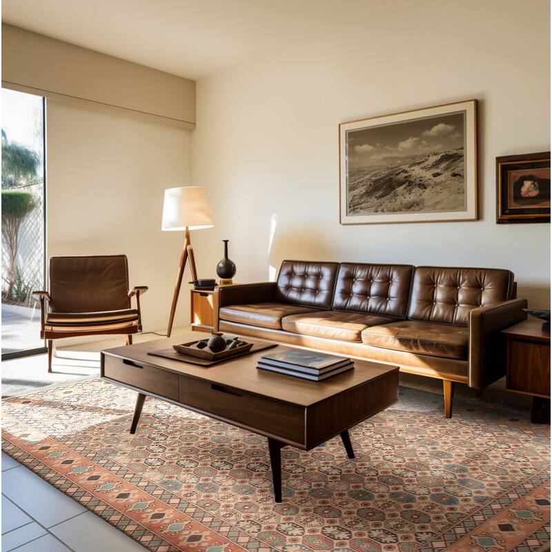 ECARPETGALLERY Hand-knotted Finest Ghazni Ivory Wool Rug - 6'6 x 9'4