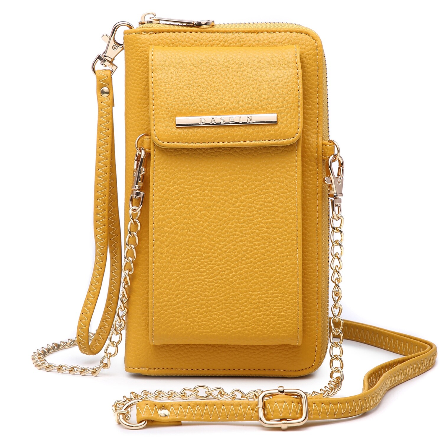 purse with colorful strap