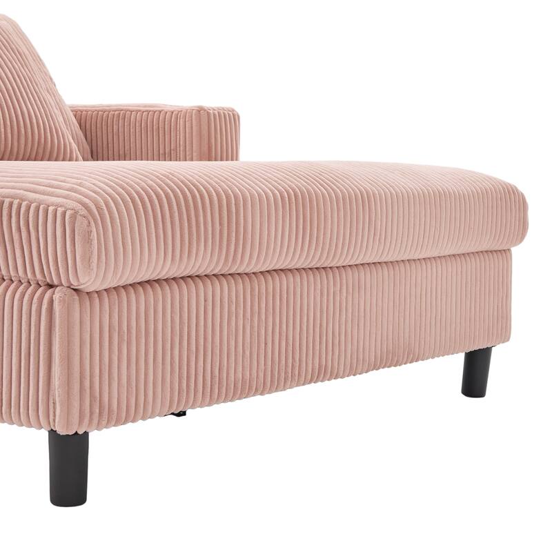 GDFStudio - Corduroy Recliner Sofa with USB Charging, RGB LED Light Strip - Suitable for Living Room and Bedroom