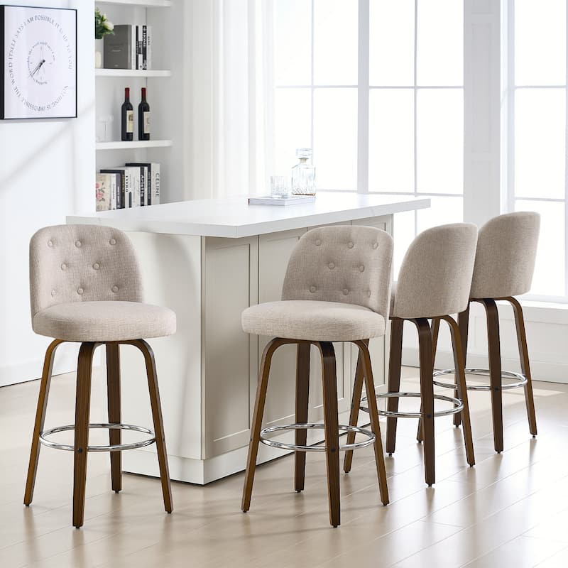 26"/29" Swivel Bar Stools/ Counter Stool with Bentwood Legs