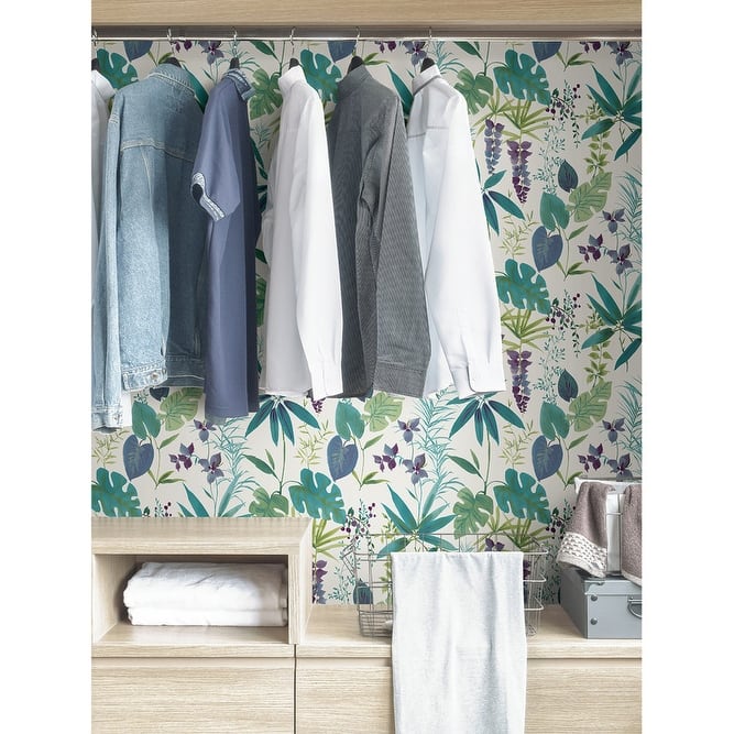 NuWallpaper Teal Maldives Peel & Stick Wallpaper