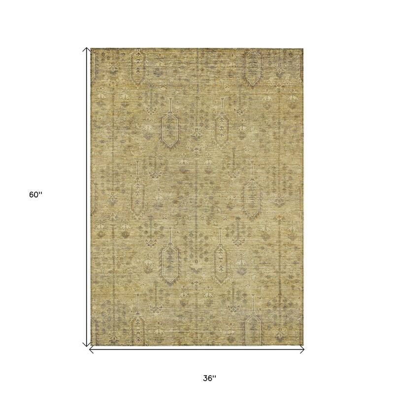 HomeRoots Southwestern Transitional Rectangle Outdoor Rug