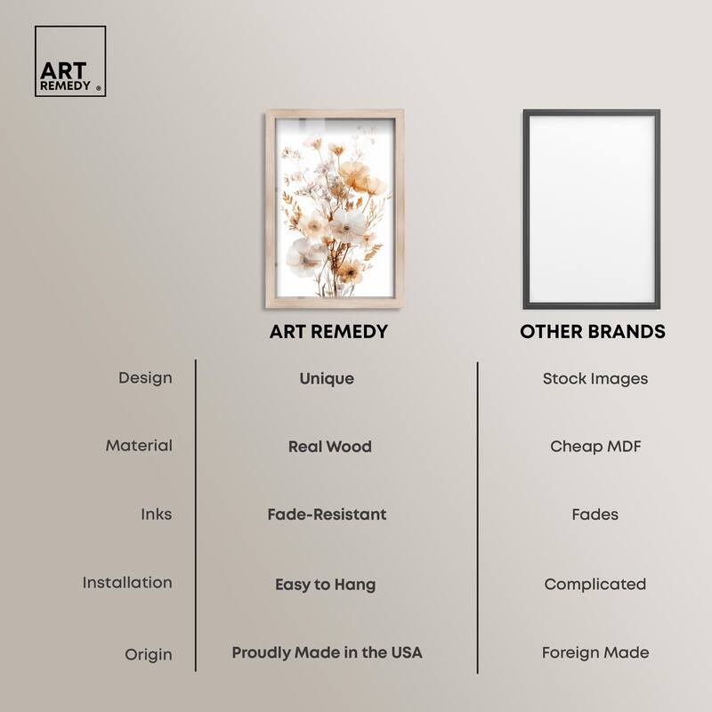Parchment Petals Shadowbox by Art Remedy