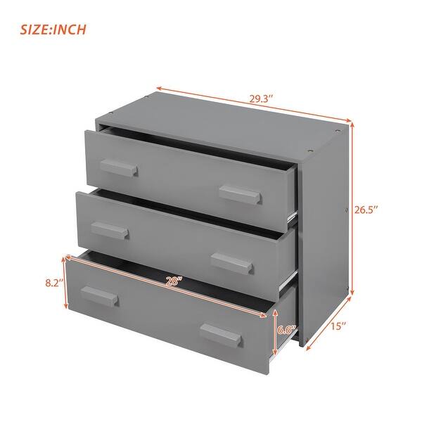 dimension image slide 0 of 2, Twin Size Loft Bed With Cabinet And Shelf - Gray