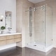 preview thumbnail 39 of 97, VIGO Winslow Frameless Sliding Shower Enclosure