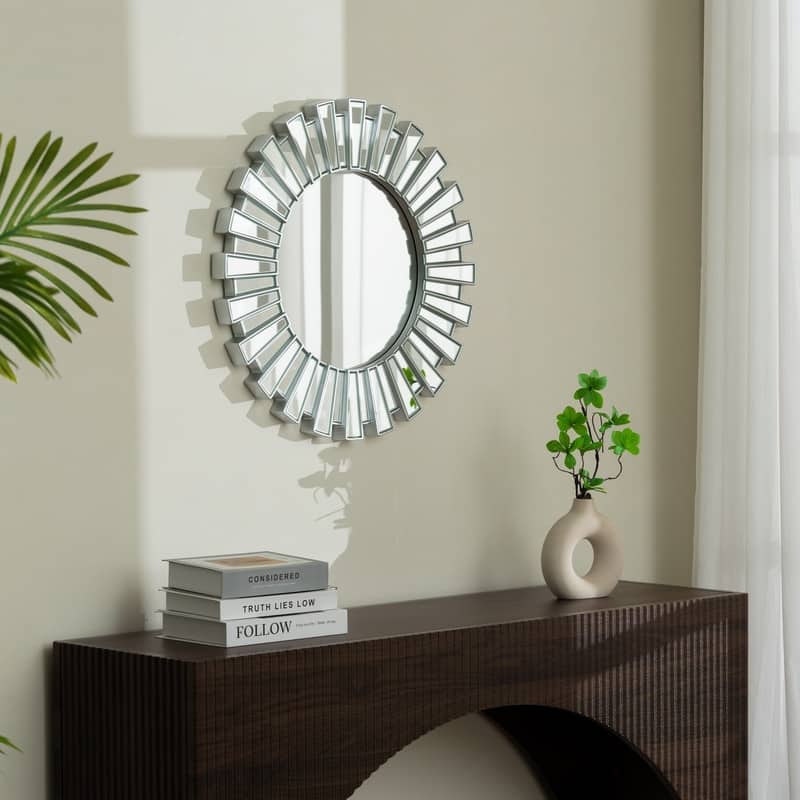 Sunburst Decorative Round Wall Mirror