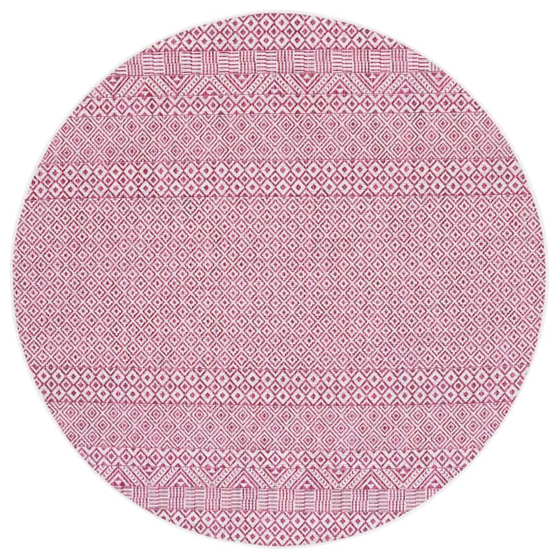 SAFAVIEH Courtyard Terezija Indoor/ Outdoor Waterproof Patio Backyard Rug