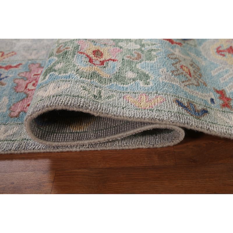 Grey Oushak Oriental Area Rug Handmade Bedroom Wool Carpet - 8'0"x 10'0"