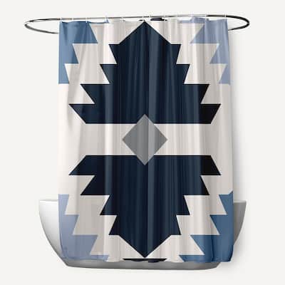 Mesa Geometric Print Shower Curtain (71 x 74)