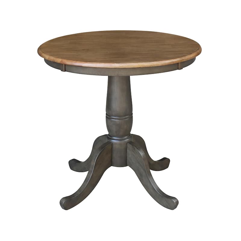 30" Round Top Pedestal Table With 2 San Remo Chairs - 3 Piece Set
