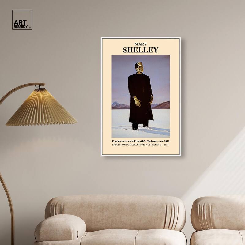 Mary Shelley's Monster Canvas by Art Remedy