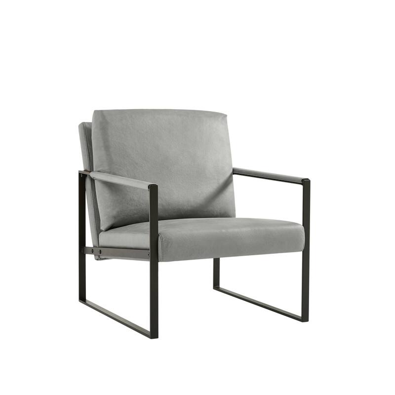 Gray 29.13" Arm Chair with Non-slip Feet