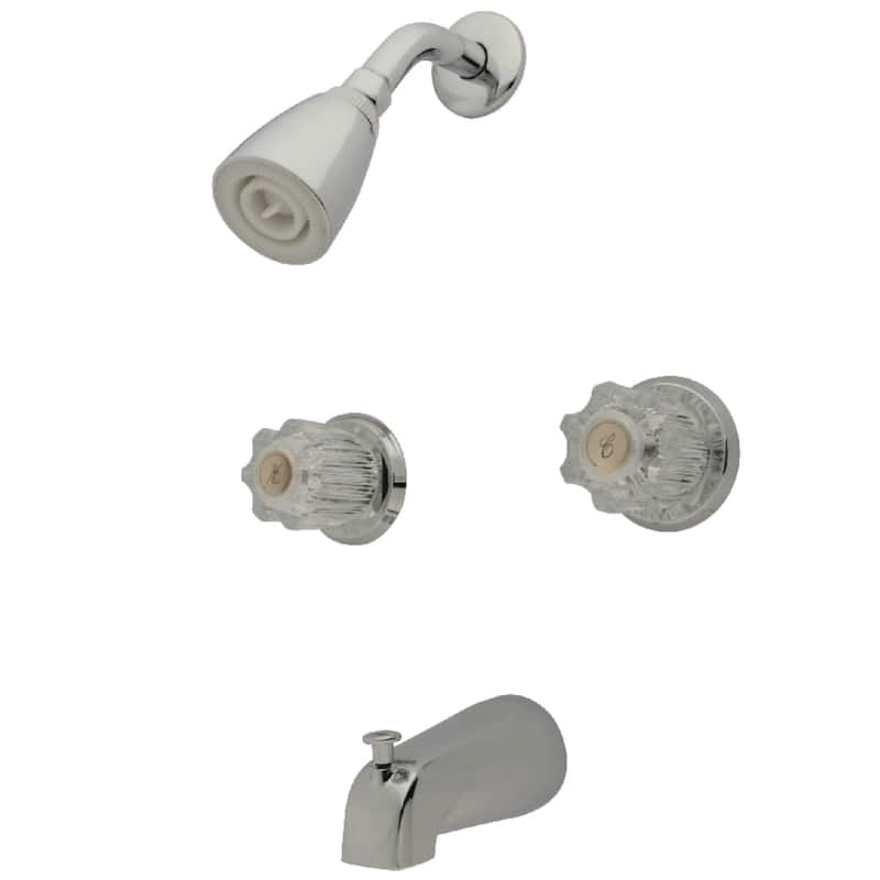 Americana Two-Handle Tub and Shower Faucet - Polished Chrome