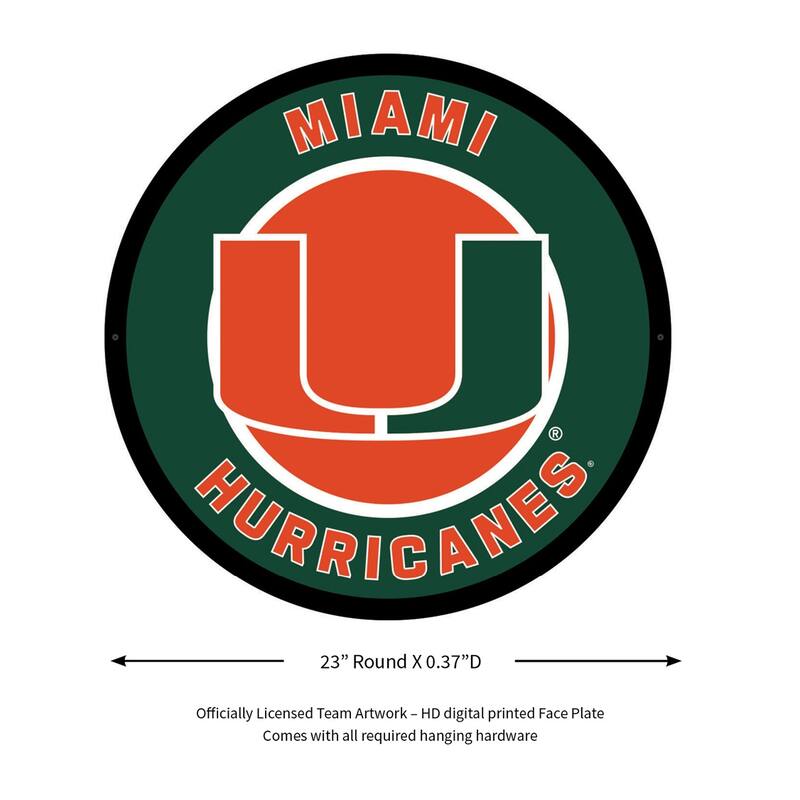 University of Miami Plug-in LED Lighted Sign