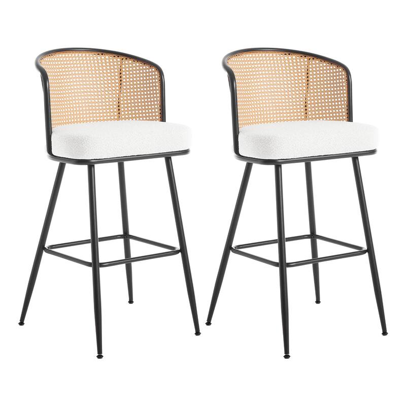 26"/29" Rattan Upholstered Bar Stool /Counter Stools Set of 2/3/4