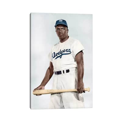 iCanvas "Jackie Robinson (1919-1972)" by Granger Canvas Print