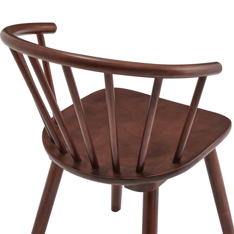 Wooden Dining Chairs with Spindle Backrest, Set of 2/4/6 Kitchen Chairs for Kitchen Island