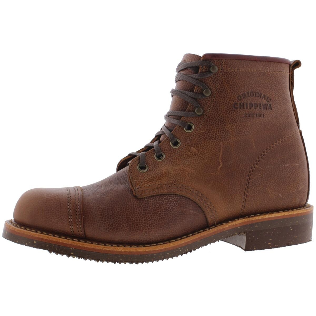 chippewa cap toe boots