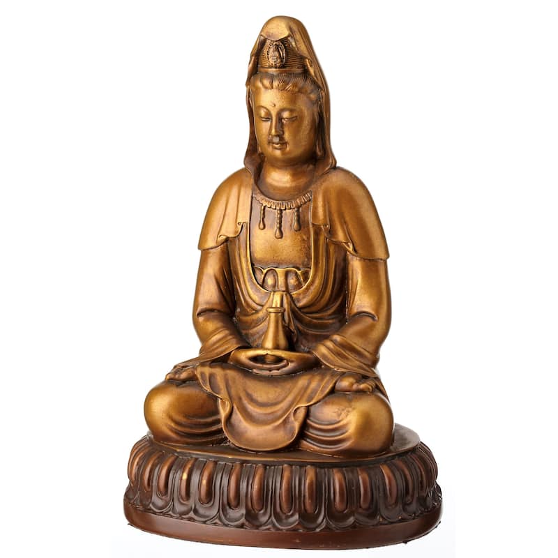 5.51" H GUANYIN Resin - 2.95"x3.54"x5.51"