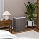 preview thumbnail 6 of 5, Seville Classics Lidded Foldable Portable Rectangular Laundry Hamper Basket with Washable Liner