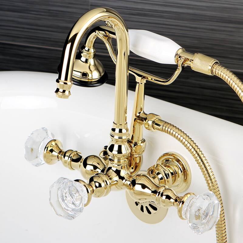 Kingston Brass Celebrity Wall Mounted Clawfoot Tub Filler Trim with