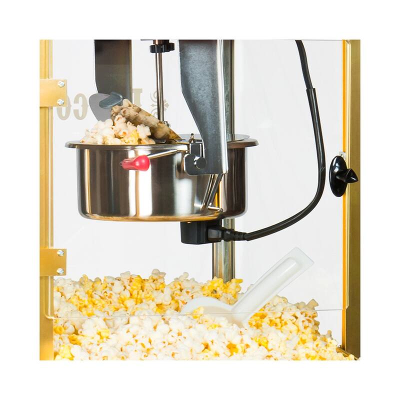 Nostalgia NKPCONCRT10RD Concession Popcorn Cart