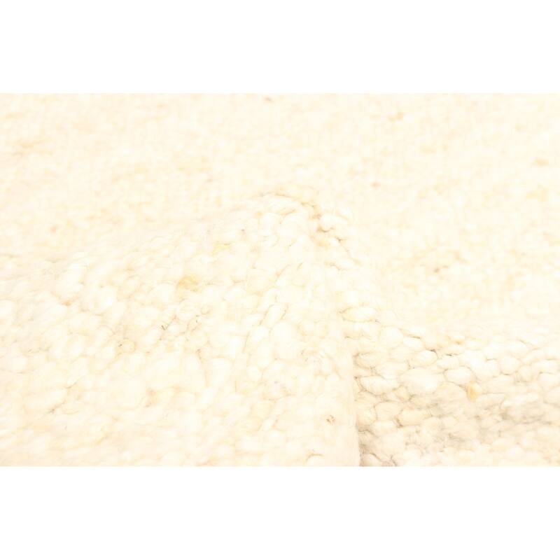 ECARPETGALLERY Braid weave Sienna Cream Wool Rug - 5'7 x 7'4