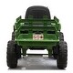 preview thumbnail 12 of 16, 12V Kids Ride On Tractor with Trailer, Battery Powered Electric Car w/ Music, USB, Music,LED Lights, Vehicle Toy for 3 to 6 Ages