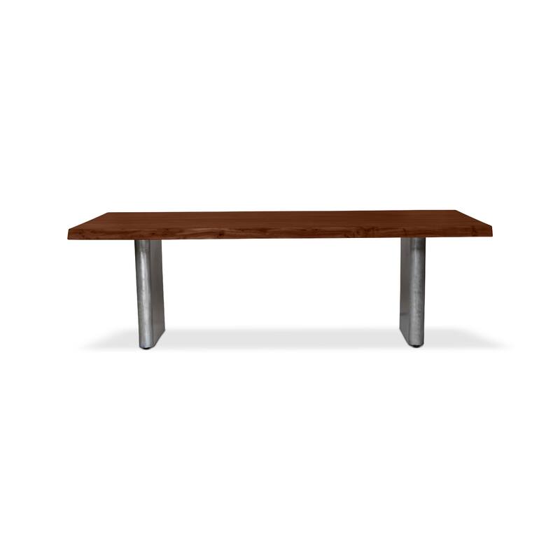 Urbia Brooks Solid Acacia Dining Table - Cast Slab Base