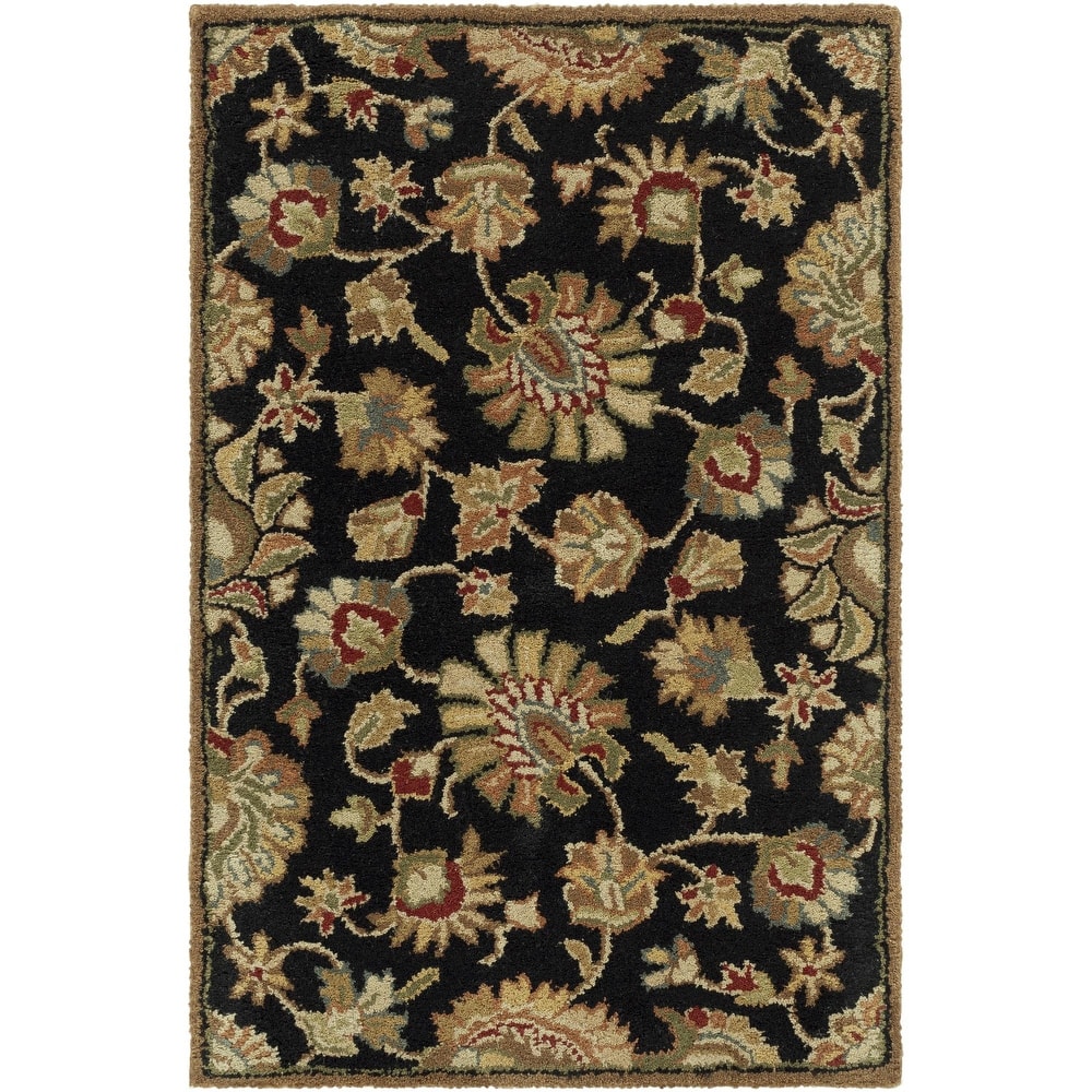 Livabliss Caesar Handmade Floral Wool Area Rug