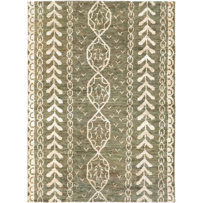 The Curated Nomad Clarendon Hand Knotted Bohemian Jute Area Rug