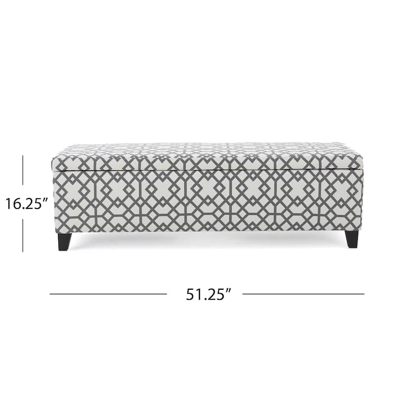 Modern Upholstered Storage Bench for Living Room Entryway
