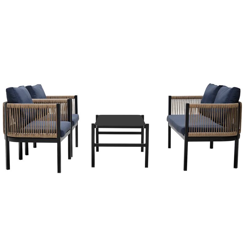Multi-person Outdoor Sofa Combination with 1 Table