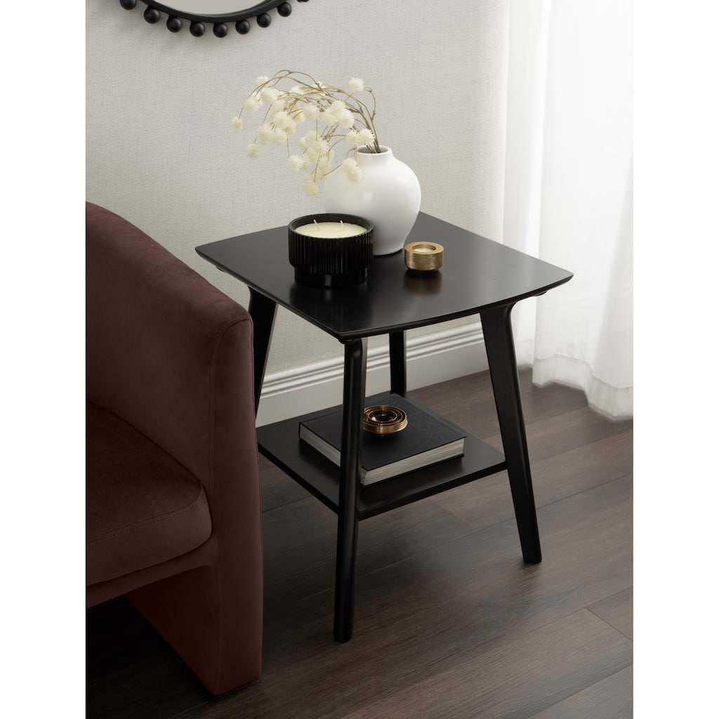 Kate and Laurel Louena Wood Side Table - 22x20x24