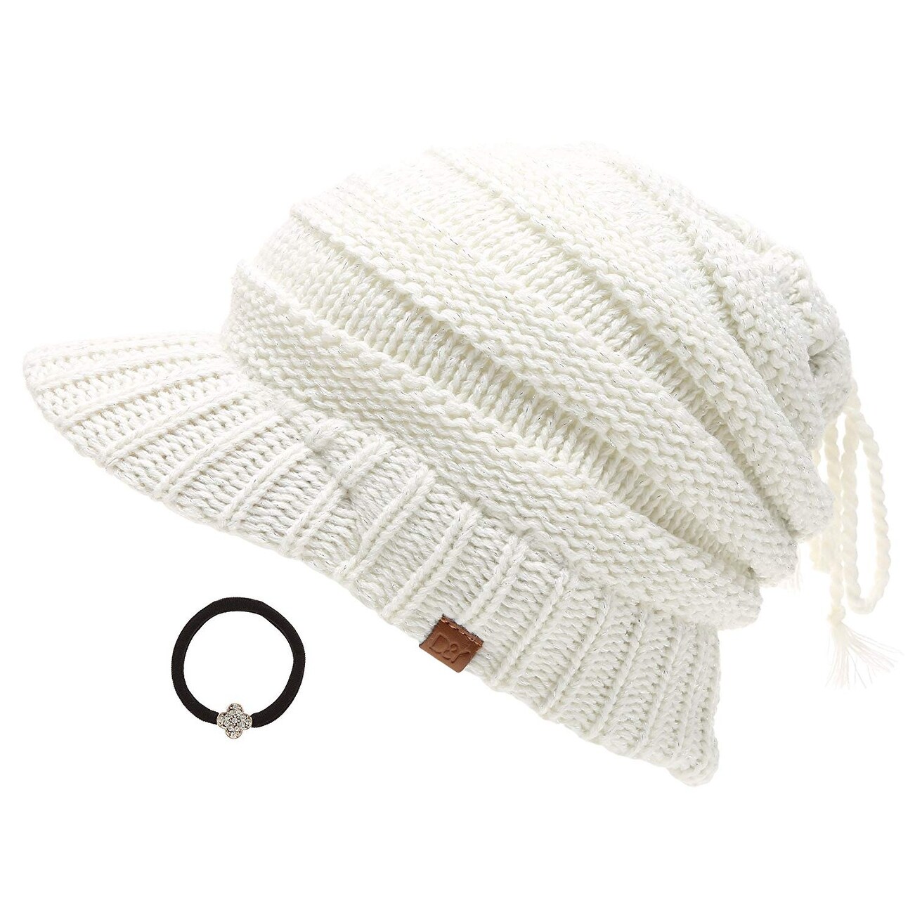 womens beanie hat with visor