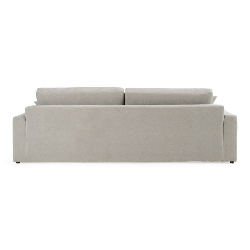 Divani Casa Loki Modern Grey Fabric 4-Seat Sofa