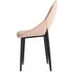 preview thumbnail 59 of 83, Amalfi Mid-Century Modern Upholstered Dining Chair - Open Back Side Chair with Metal Legs for Kitchen, Dining Room & Living Room