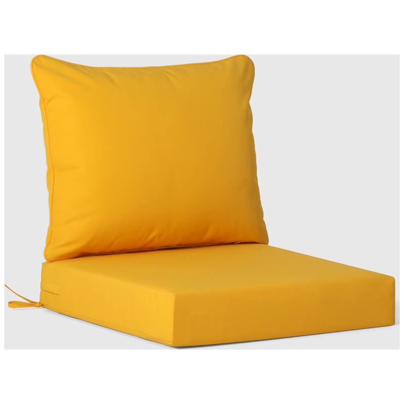 Birchwood All Weather HDPE Outdoor Patio Gray Deep Seating Conversation Set With Cushions (2-Piece)