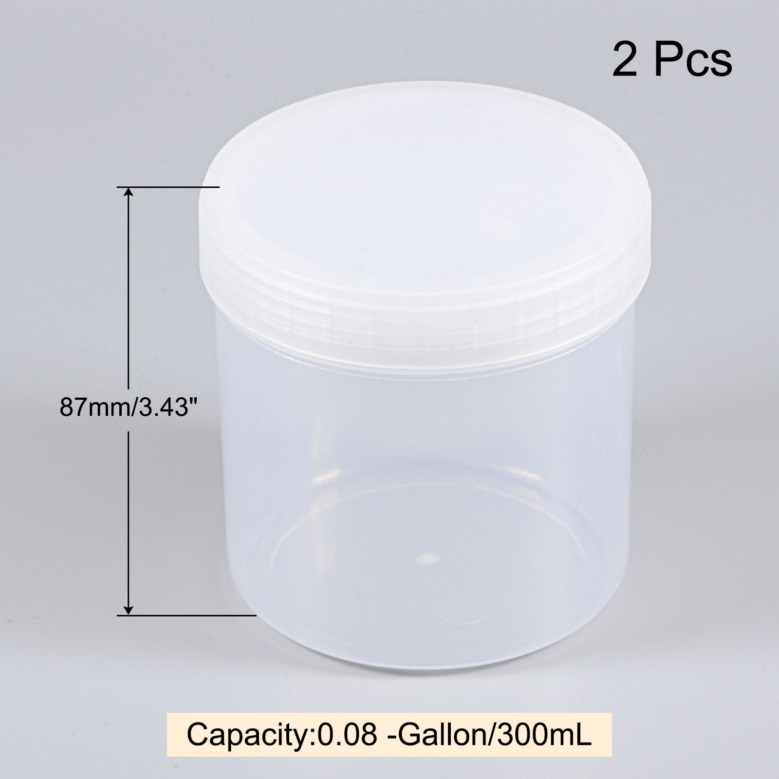 Empty Plastic Paint Pail Seal Storage Container with Sealing Lid 2Pcs