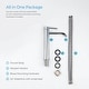 preview thumbnail 26 of 24, Luxury Solid Brass Single Hole Bathroom Vessel Sink Faucet