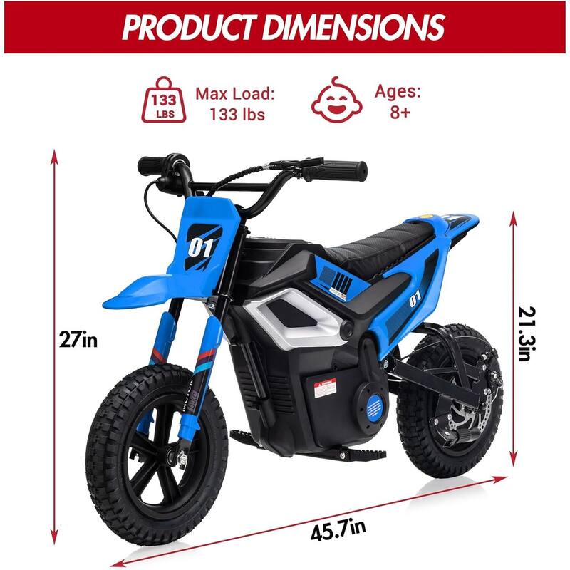 24v Ride on Motorcycle Toy for Kids Best Gift