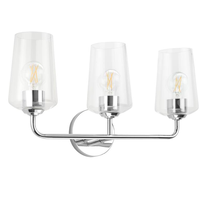 Celino Three-Light Bath & Vanity with Clear Glass - 23