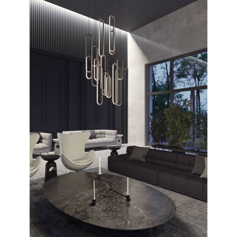 AFX Sienna LED Linear Pendant - Painted Nickel